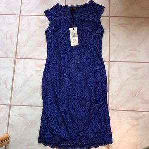 NWT Lace Royal Blue Dress